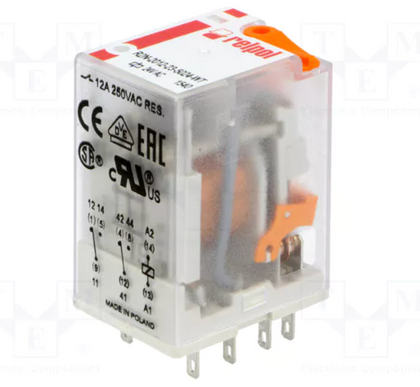 8 Pin ind Plug in Relay 12A 2c/o 24VAC