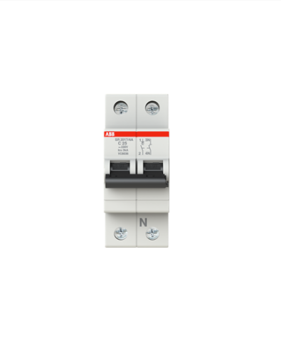 SR201T-C25NA Miniature Circuit Breaker 1 Pole+N 25A