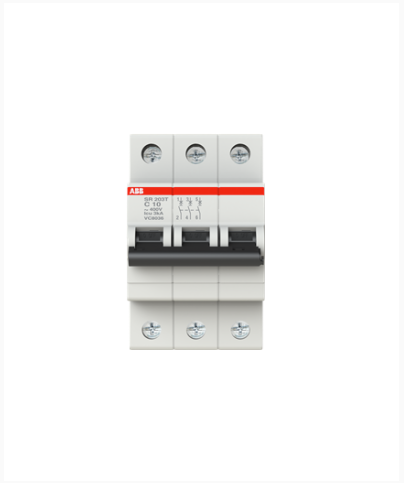 SR203T-C10 Miniature Circuit Breaker 3 Pole 10A