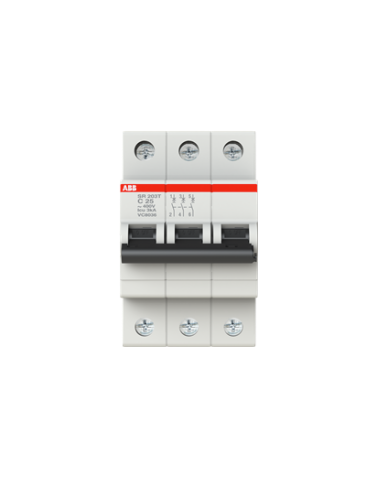 SR203T-C25 Miniature Circuit Breaker 3 Pole 25A